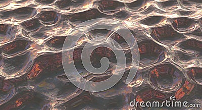 surface with hexagonal patterns resembling a honeycomb Stock Photo