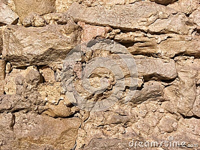 Surface of natural beige sandstone Stock Photo