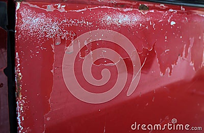 Surface of a rusted and scratched automobile Stock Photo