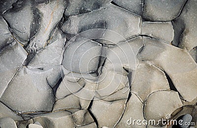 The surface of the stone with brown and gray tint Stock Photo