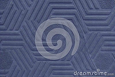 Surface texture with a pattern of dark blue rhombus geometric shapes, background Stock Photo