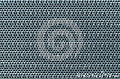 Surface texture of perforated metal sheet, macro. Stock Photo