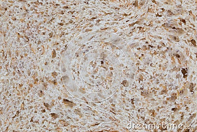 Surface texture of slice whole wheat bread Stock Photo