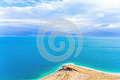 The surface of the very salty sea Stock Photo