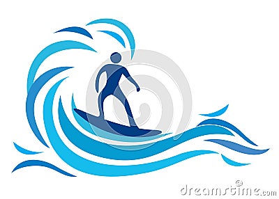 Surfer Vector Illustration