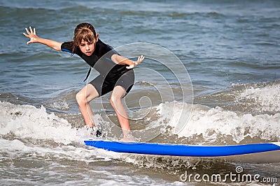 Surfer Girl Stock Photo