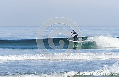 Surfer, Pacific beach, San Diego, California Editorial Stock Photo