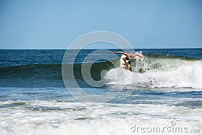 Surfing Action Belmar Editorial Stock Photo