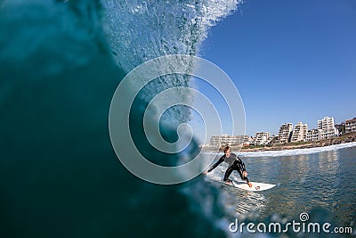 Surfing Action Surfer Water Photo Editorial Stock Photo