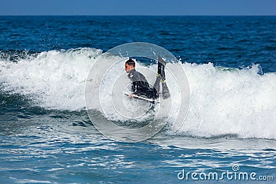 Surfing in Deal New Jersey Editorial Stock Photo