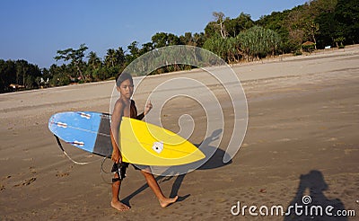 Surfing Editorial Stock Photo