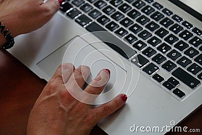 Surfing the net Editorial Stock Photo