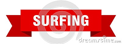 surfing ribbon. Vector Illustration