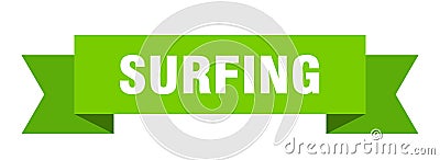 surfing ribbon. Vector Illustration