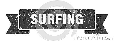 surfing ribbon. Vector Illustration