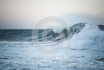 Surfing - Big Wave Time Editorial Stock Photo