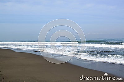 Surf Waves at the Beach Stock Photo
