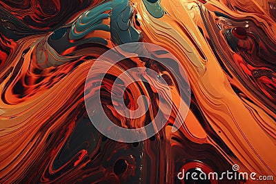 Surge Fluid Cascading Texture Abstract Background With Generative AI Stock Photo