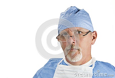 Surgeon with Glasses Stock Photo