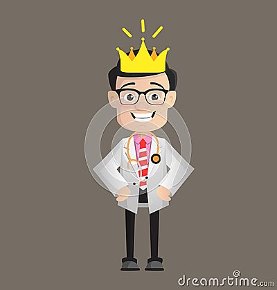 Surgeon - Wearing a Crown Stock Photo