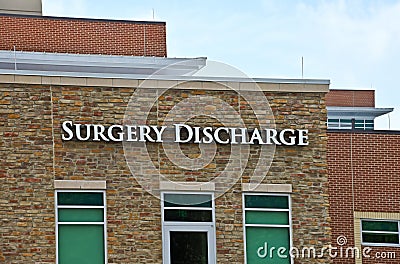 Surgery Center Discharge Stock Photo