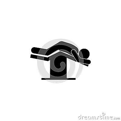 surgery, jackknife icon. Element of patient position icon for mobile concept and web apps. Pictogram surgery, jackknife icon can Stock Photo
