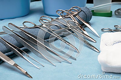 Surgical Instruments Stock Photo