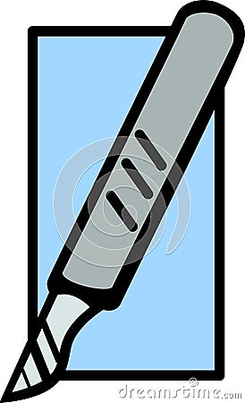 surgical scalpel vector illustration Vector Illustration