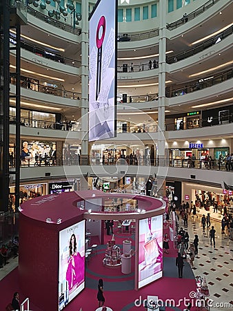 Suria KLCC luxury shopping mall, in Kuala Lumpur, Malaysia Editorial Stock Photo