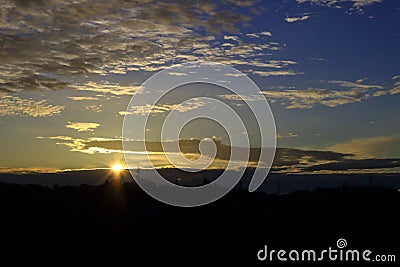 Surise to nuwaraeliya Stock Photo