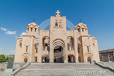 Surp Grigor Lusavorich Cathedral in Yerevan, capital of Armen Stock Photo