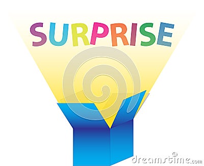 The surprise box Vector Illustration