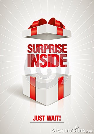 Surprise Inside Vector Illustration