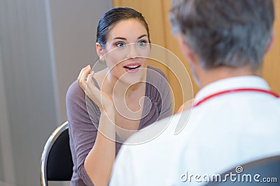 Surprise with the report Stock Photo