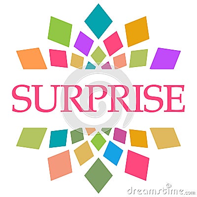 Surprise Colorful Shapes Circular Stock Photo