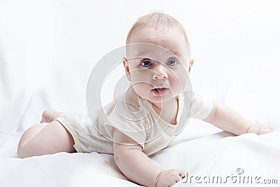 Surprised Baby Boy Stock Photo