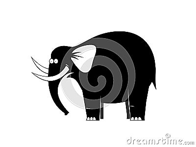 Surprised elephant Stock Photo