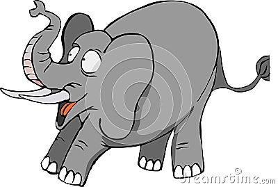 Surprised elephant Stock Photo