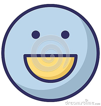 surprised, emoticons Vector Isolated Icon which can easily modify or edit Vector Illustration