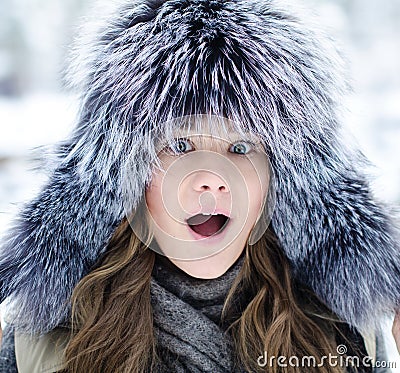 Surprised girl Stock Photo