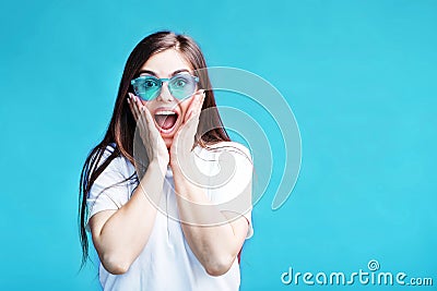 The Surprised Girl Stock Photo