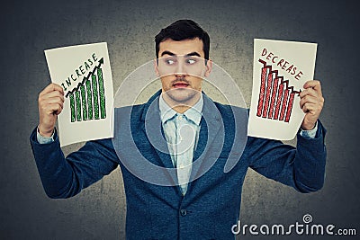 Surprised young businessman Stock Photo
