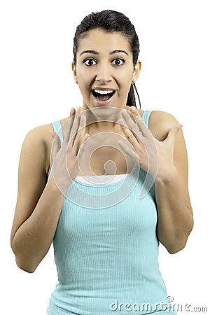 Surprised young women Stock Photo