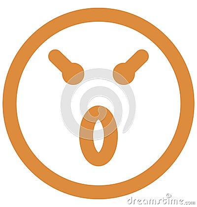 surprises, baffled emoticon Vector Isolated Icon which can easily modify or edit Vector Illustration