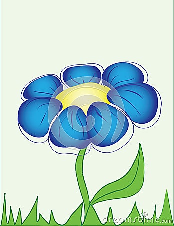 Surprising floweret Vector Illustration