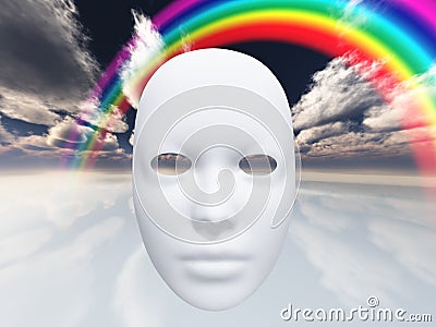Surreal face Stock Photo