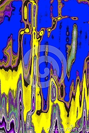 Surreal Inventive Abstract expression of colored structures Stock Photo
