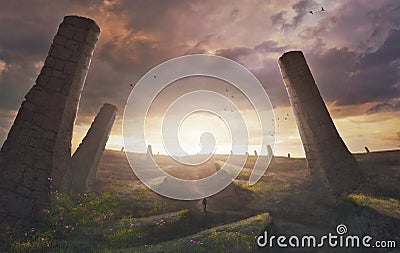 Surreal landscape Stock Photo