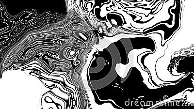 Surreal Op Art Wave Distortions Abstract Background Cartoon Illustration