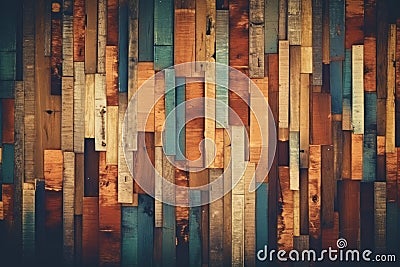 Surreal vintage designer wood background generative AI Stock Photo